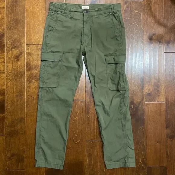 Levi's Regular Fit Ripstop Cargo Military Green Straight Pants Mens Size 34 x 32 - Picture 3 of 9